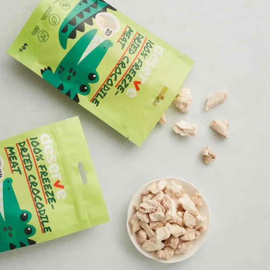 100%天然凍乾鱷魚肉