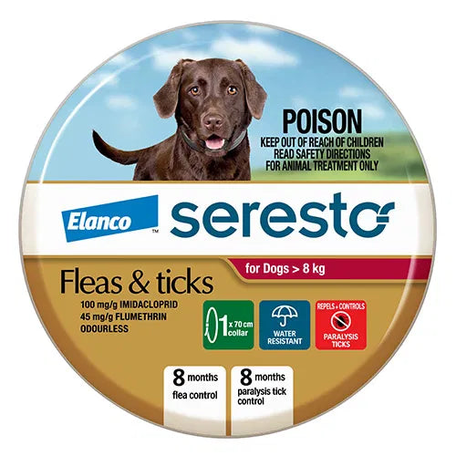 Bayer Seresto Flea & Tick Collar (Large Dog over 8kg)